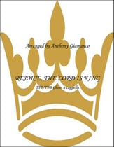 REJOICE, THE LORD IS KING TTB choral sheet music cover